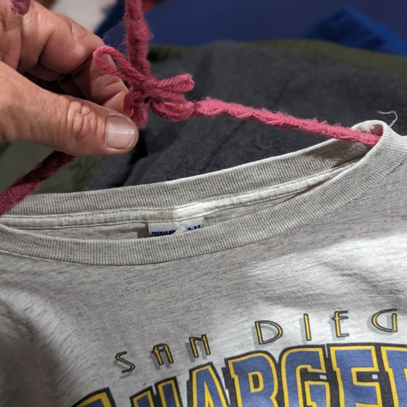 Vintage 1994 NFL San Diego Chargers size LG AFC Conference Championship T Shirt - Picture 7 of 9
